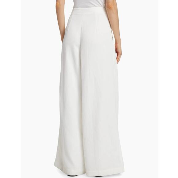 TWP‎ Drew Wide Leg Pants Size 0 White Linen - Picture 3 of 16